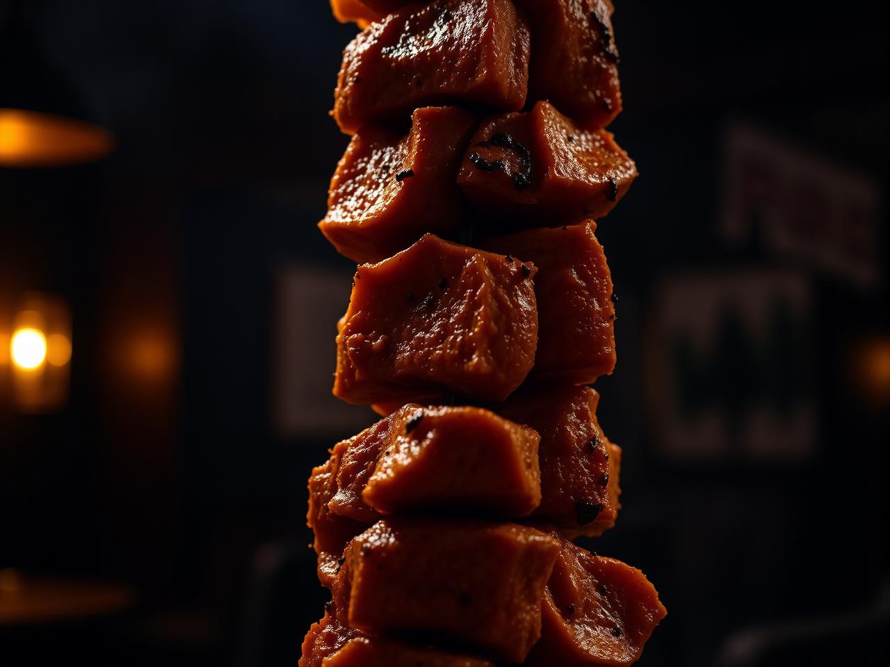 Vertical rotating kebab spit